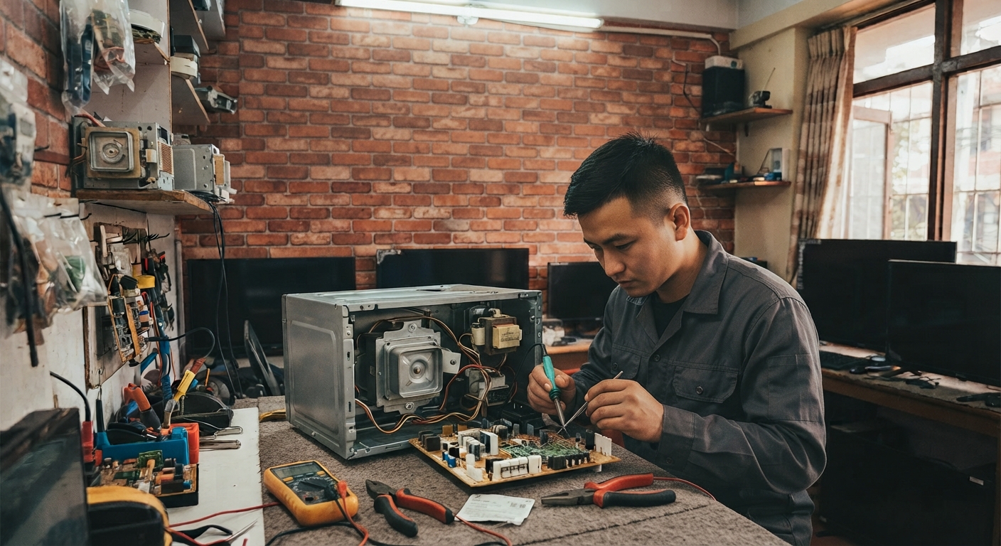 Microwave oven repair service for solo, grill and convection microwave ovens